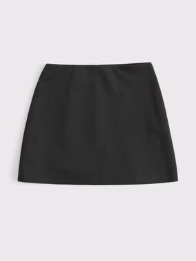 Silk A-Line Mini Skirt